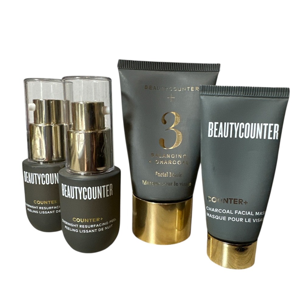Beautycounter Bundle of (4)‎ Travel Size Mixed - 2 Masks & 2 Overnight Peels NEW